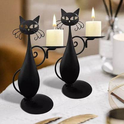 Ecup Black Cat Candle Holder | Een uniek decoratie stuk voor jouw huis!