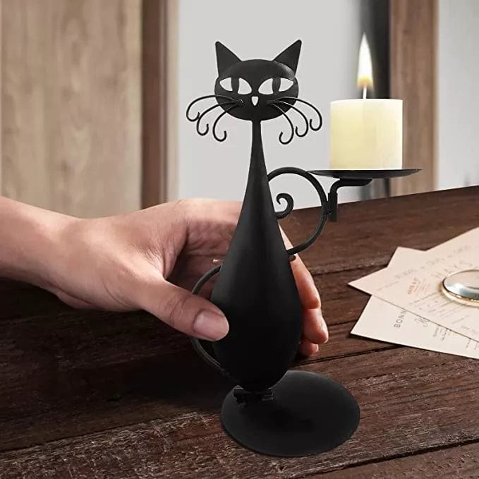 Ecup Black Cat Candle Holder | Een uniek decoratie stuk voor jouw huis!