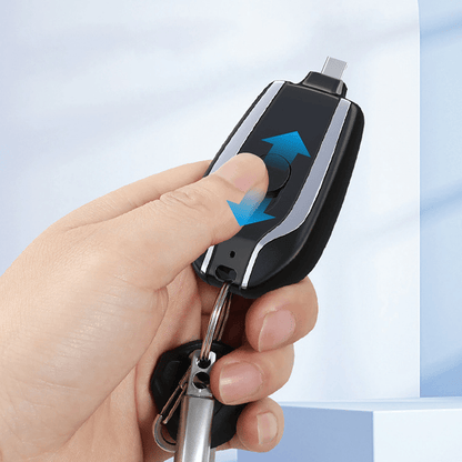 Portable Keychain Charger 1500mAh | Nooit zonder stroom onderweg - Snel opladen, compact ontwerp